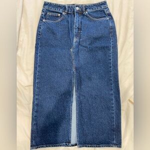 H&M Long denim skirt